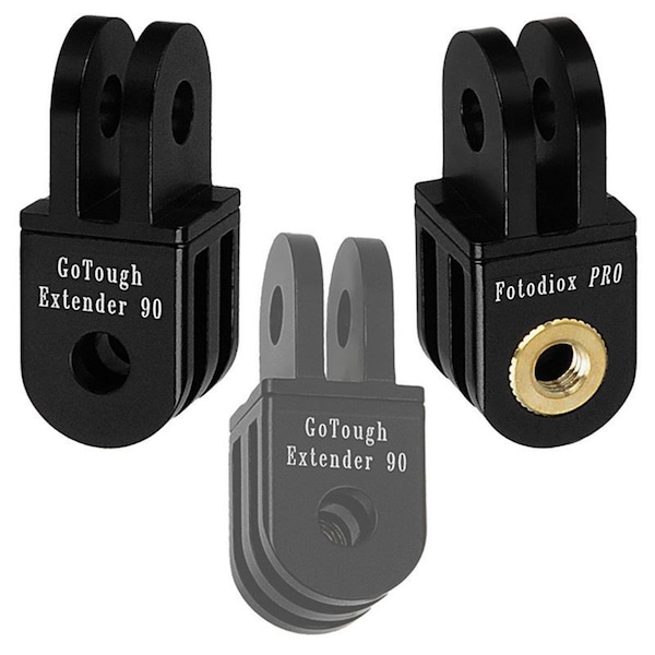 Fotodiox Pro GoTough Extender - Aluminum 90 Extension Arm Pivot Arm with 90 Degree Turn, Gold GoTough-Extender90-Gold - main